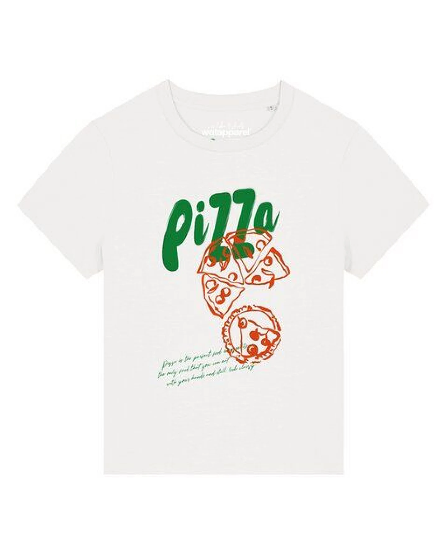watapparel T-Shirt Frauen Pizza – Ansicht 2