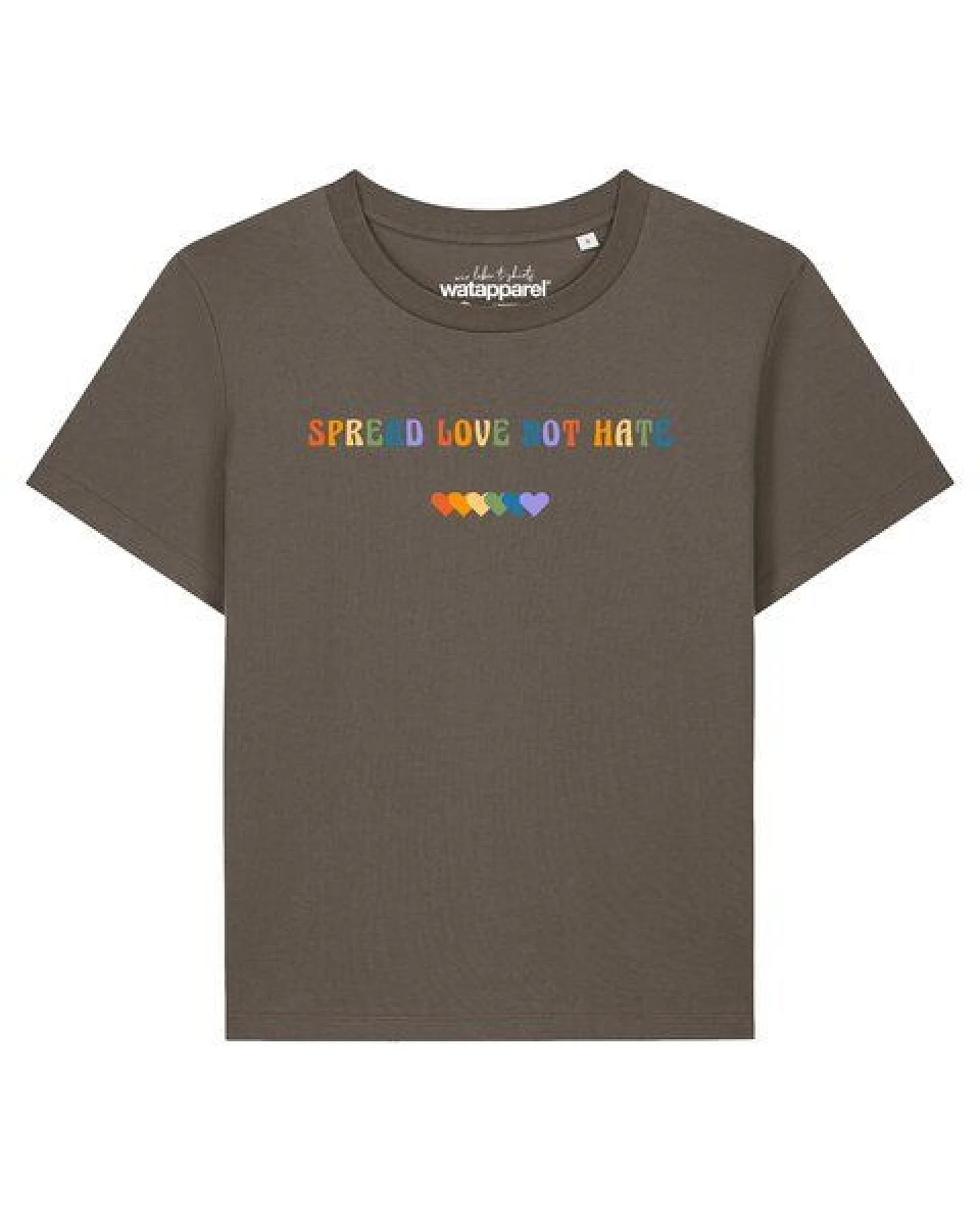 watapparel T-Shirt Frauen Spread Love not Hate – Ansicht 2