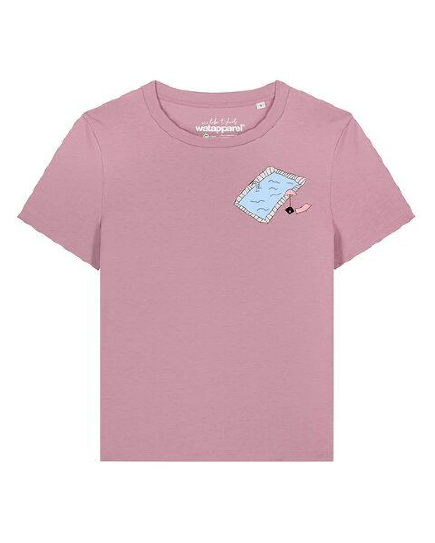 watapparel T-Shirt Frauen Swimmingpool chilling – Ansicht 2