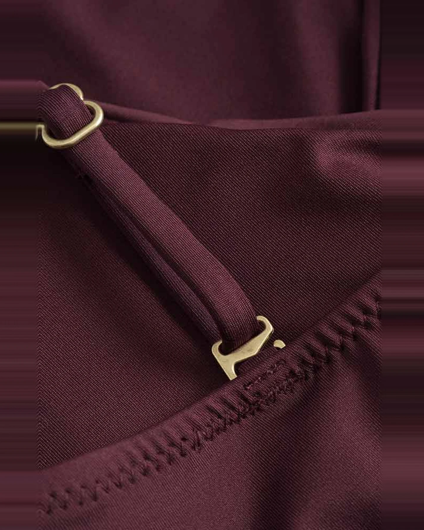 DEDICATED Damen vegan Badeanzug Klinte Burgundy – Ansicht 2