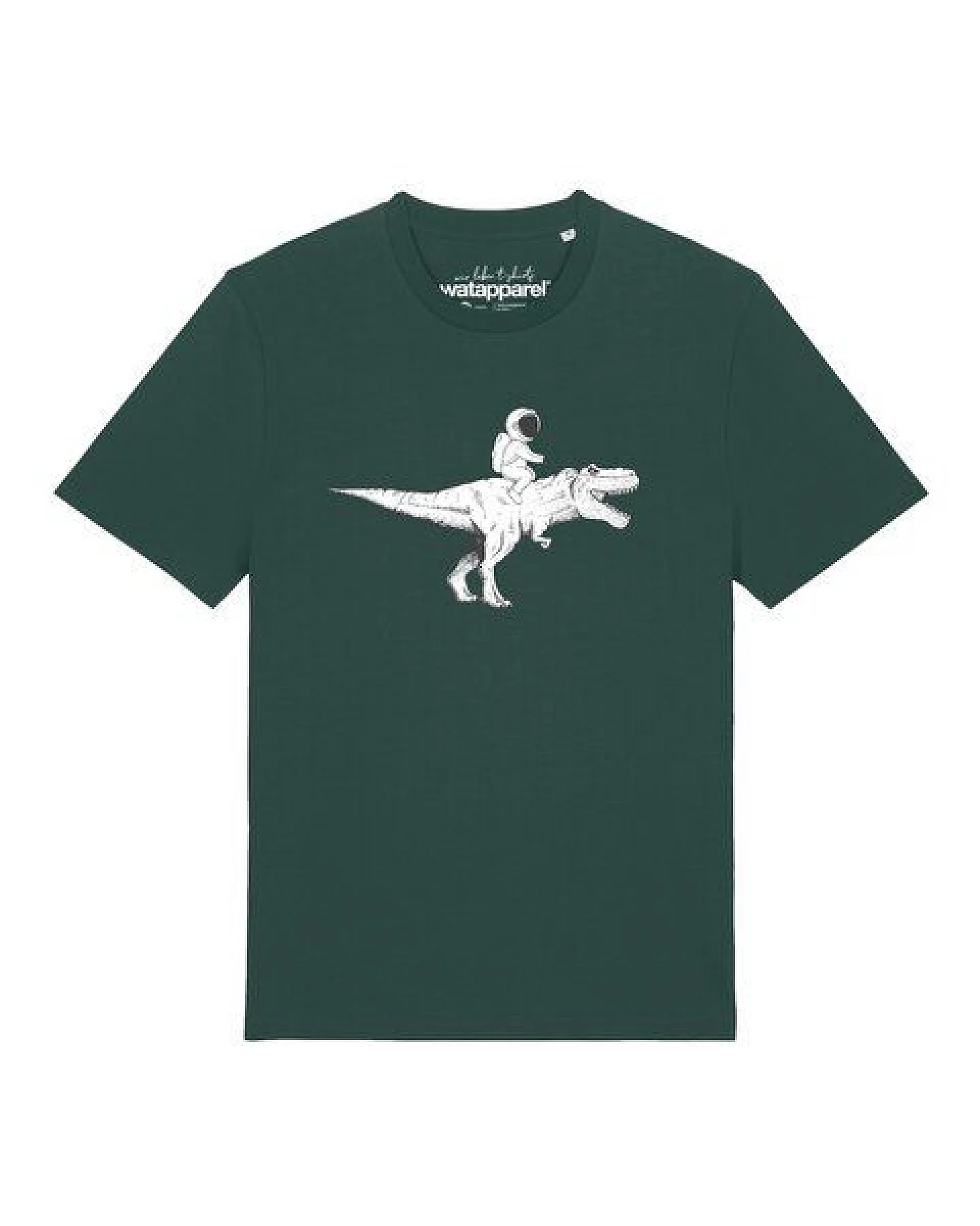watapparel T-Shirt Unisex Astronaut on T-Rex – Ansicht 2