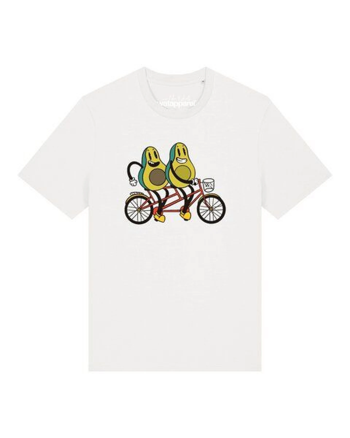 watapparel T-Shirt Unisex Avocado Fahrrad – Ansicht 2
