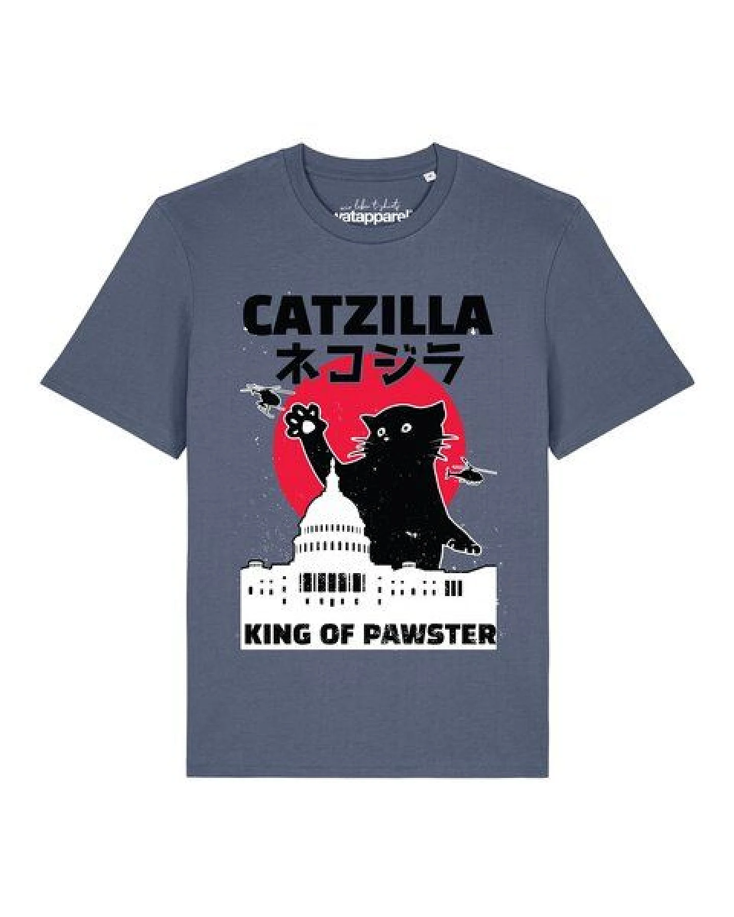 watapparel T-Shirt Unisex Catzilla – Ansicht 2