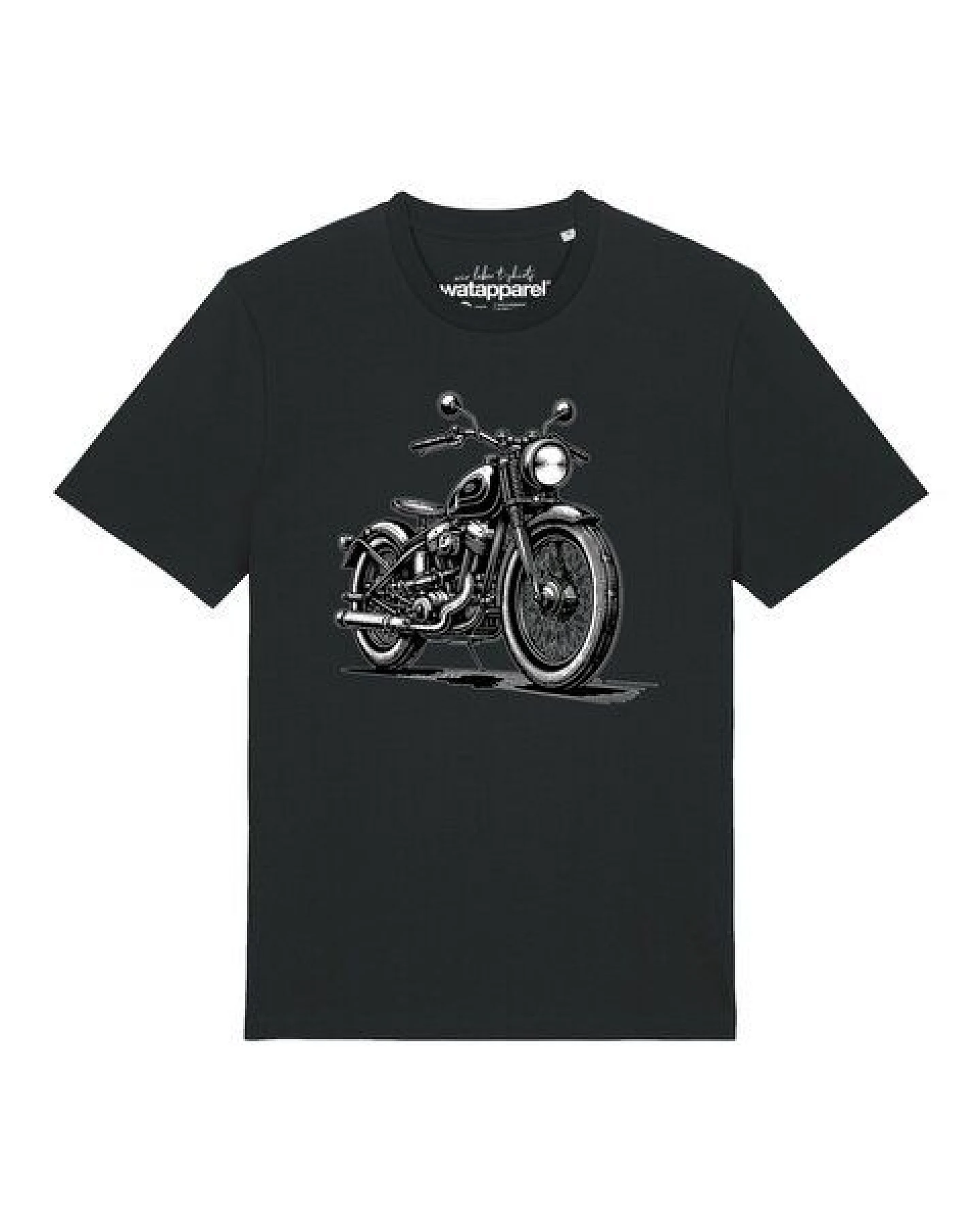 watapparel T-Shirt Unisex Classic Motorrad – Ansicht 2