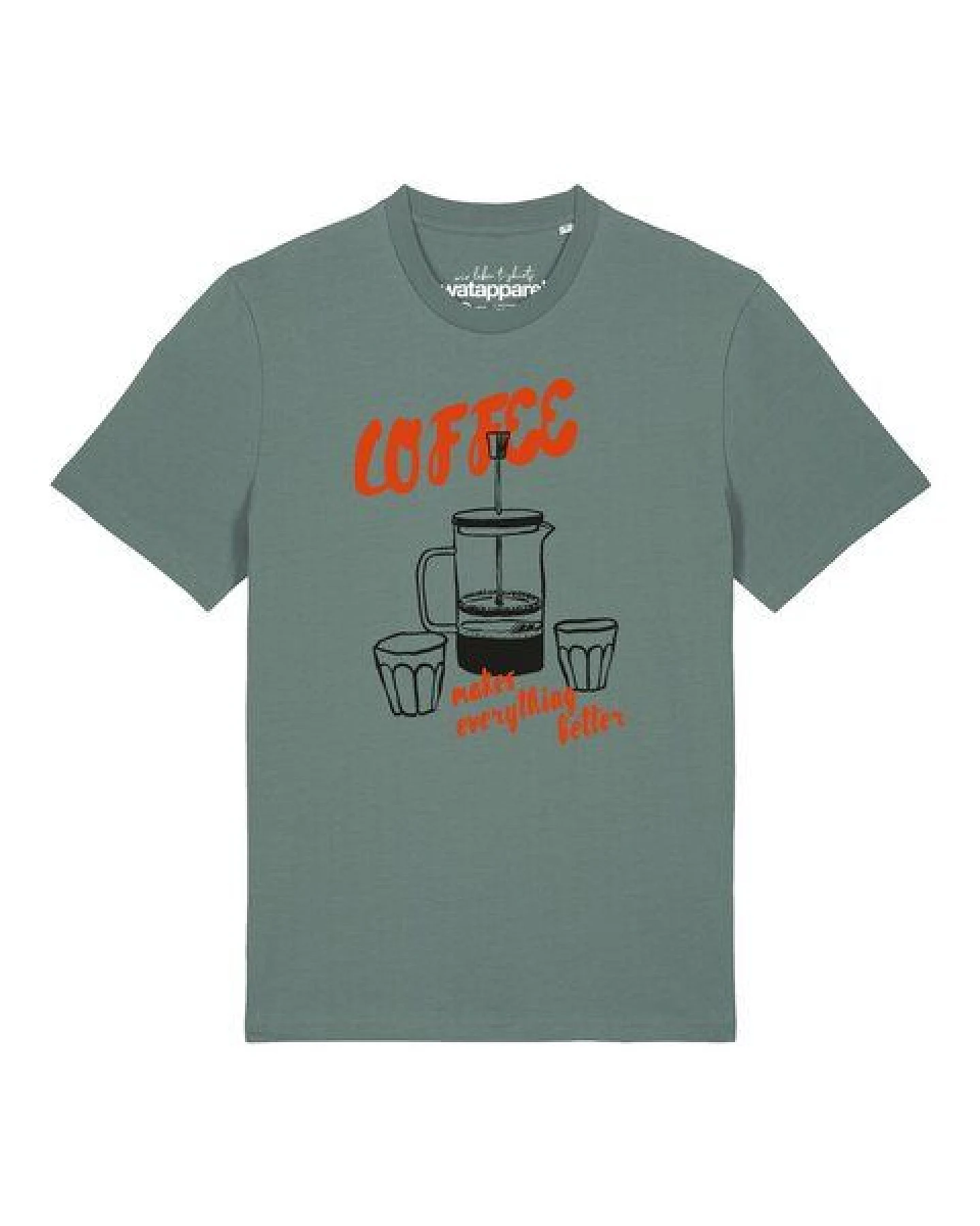 watapparel T-Shirt Unisex Coffee makes everything better – Ansicht 2