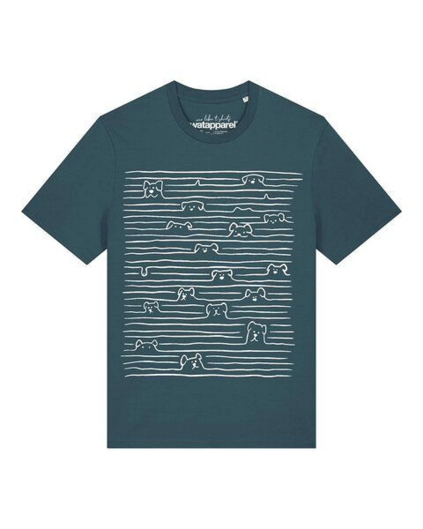 watapparel T-Shirt Unisex Doodle Dogs – Ansicht 2