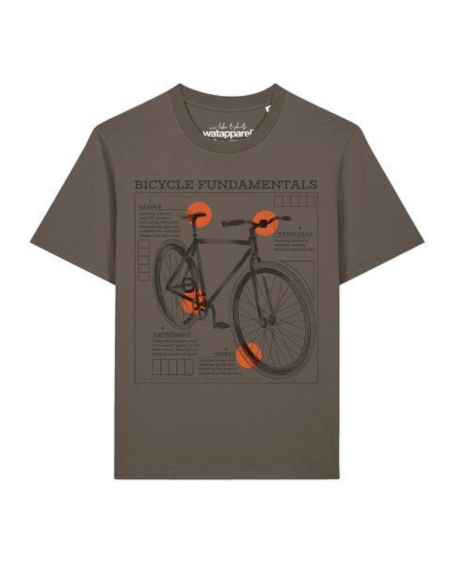 watapparel T-Shirt Unisex Fahrrad Grundlagen – Ansicht 2