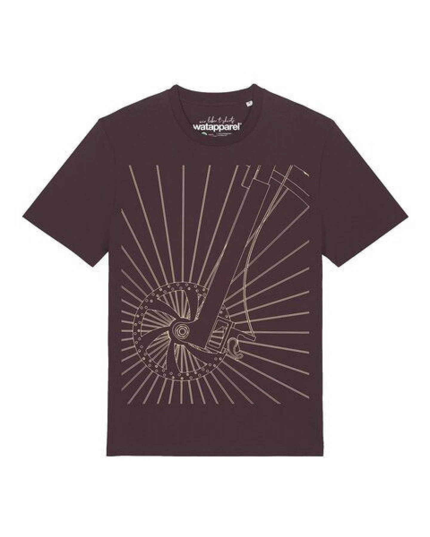 watapparel T-Shirt Unisex Fahrradspeichen – Ansicht 2