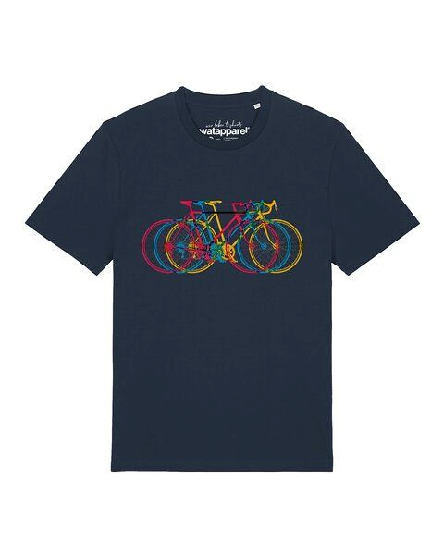 watapparel T-Shirt Unisex Fahrräder – Ansicht 2