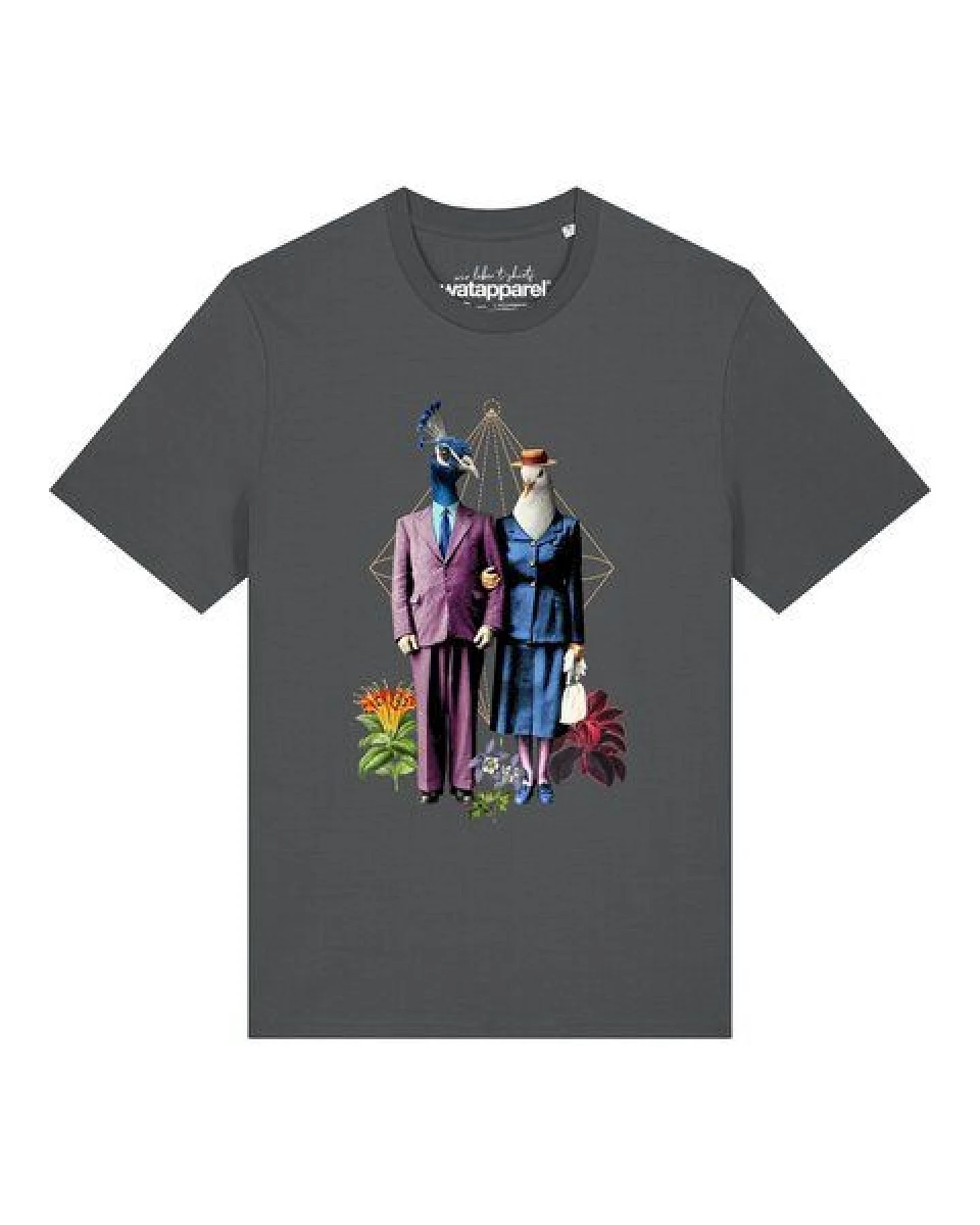 watapparel T-Shirt Unisex Fancy Birds – Ansicht 2