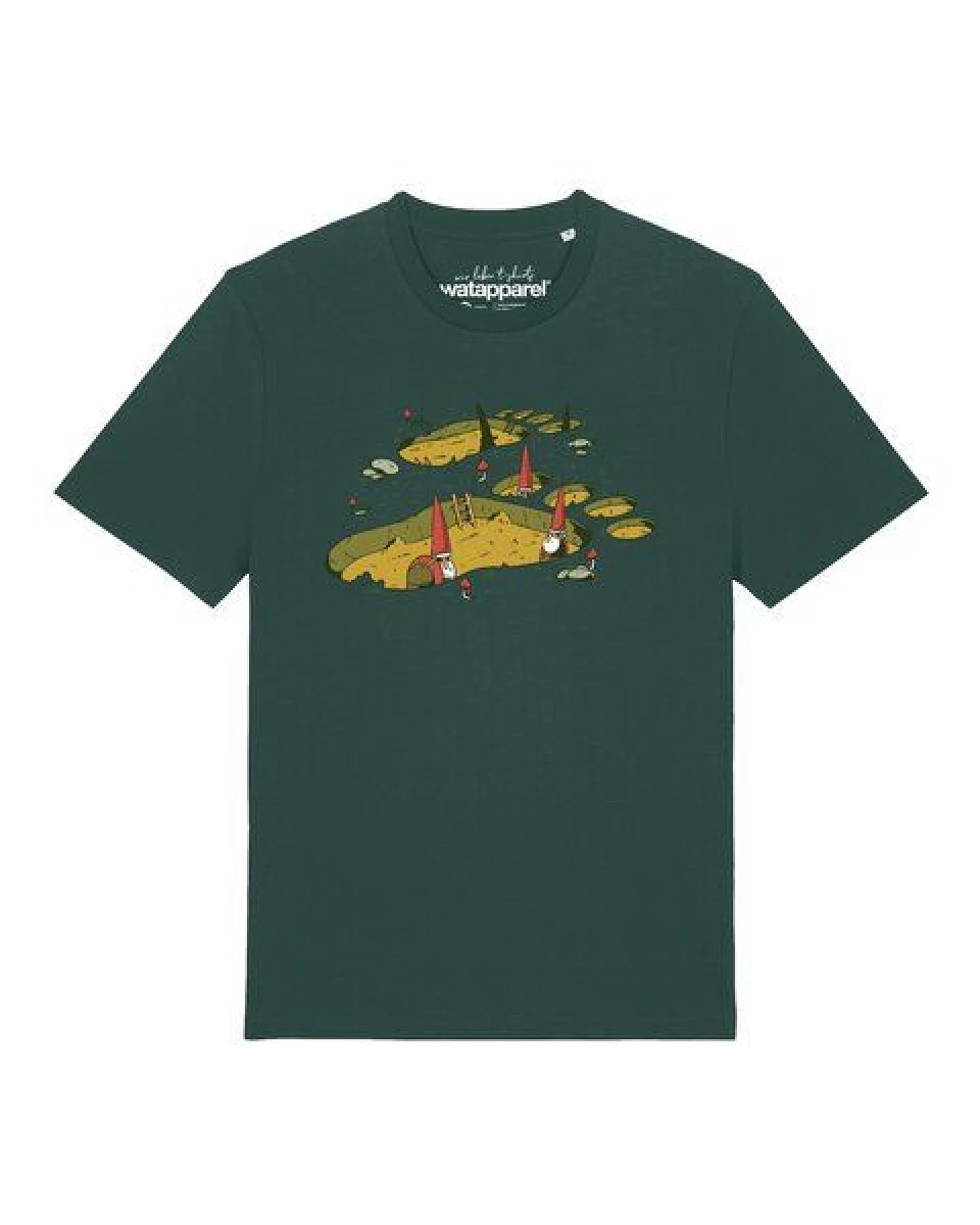 watapparel T-Shirt Unisex Gnome Footprint – Ansicht 2