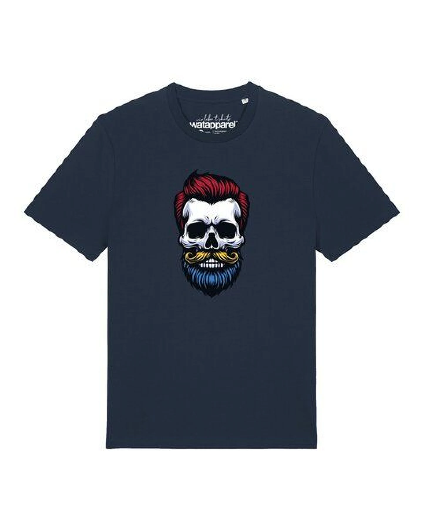 watapparel T-Shirt Unisex Hipster Skull – Ansicht 2