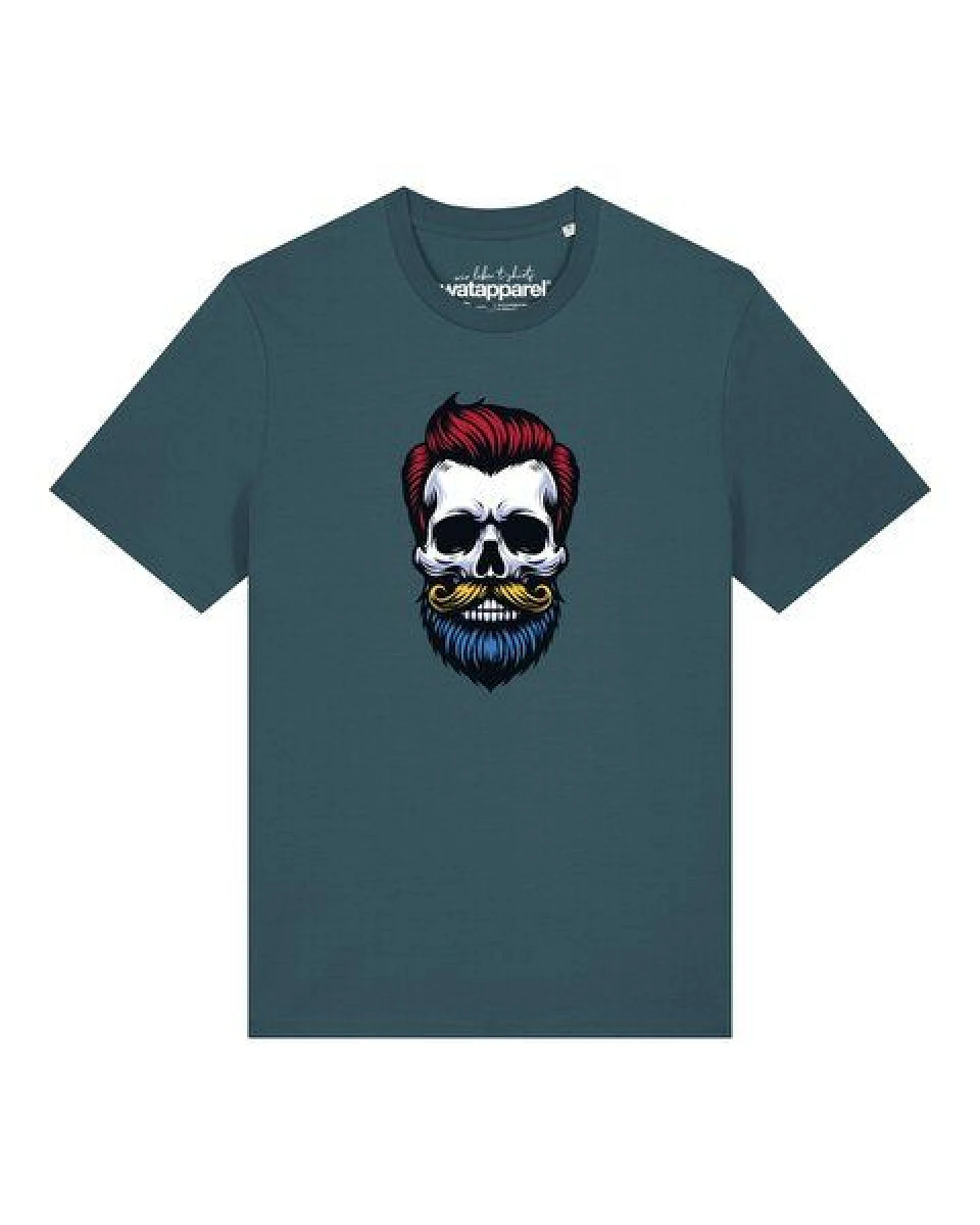 watapparel T-Shirt Unisex Hipster Skull – Ansicht 2