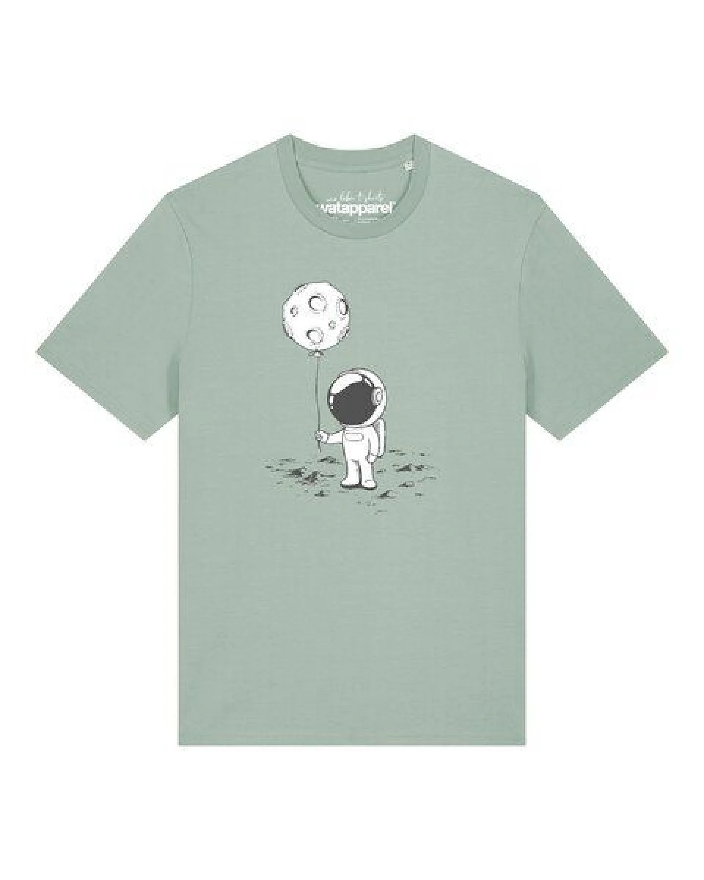 watapparel T-Shirt Unisex Kleiner Astronaut mit Luftballon – Ansicht 2