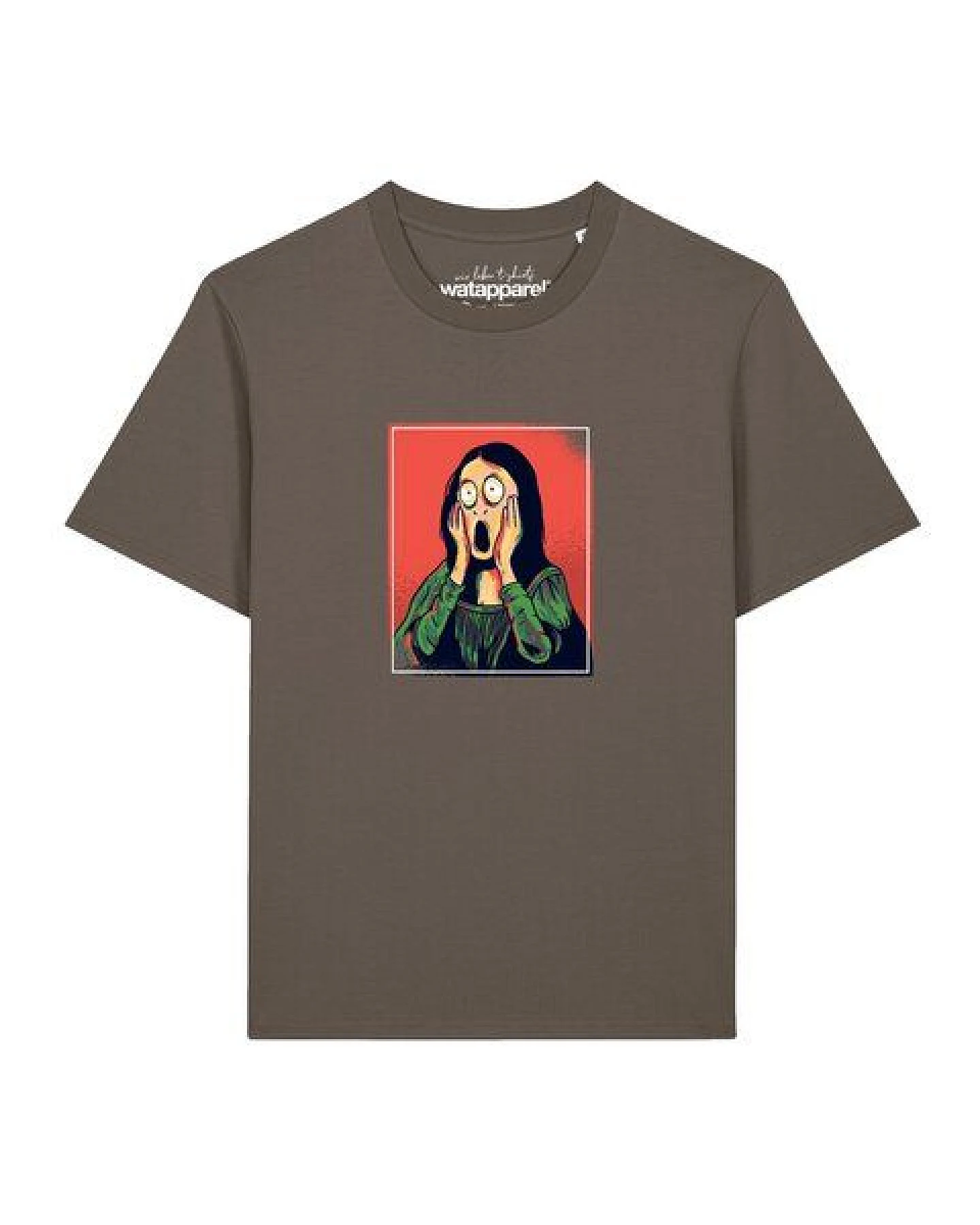 watapparel T-Shirt Unisex Mona Lisa Scream – Ansicht 2