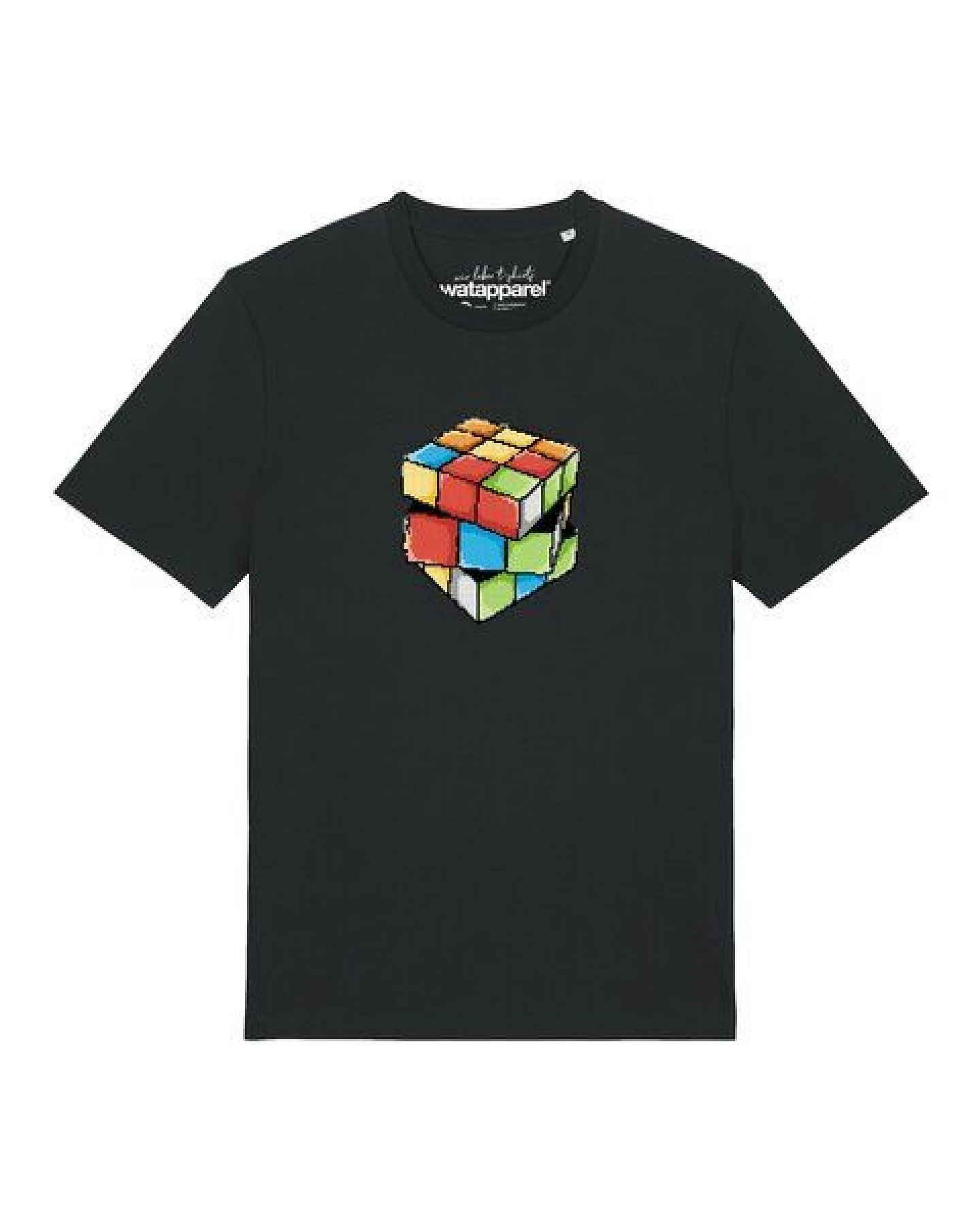 watapparel T-Shirt Unisex Pixel Zauberwürfel – Ansicht 2