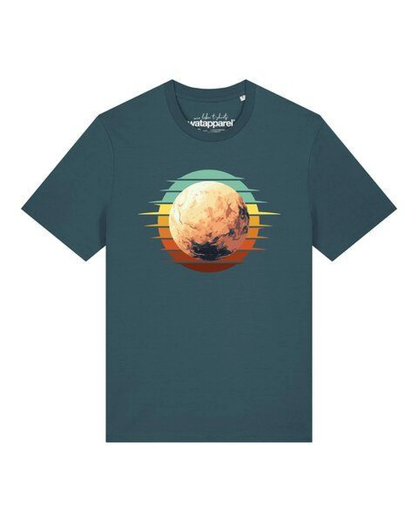 watapparel T-Shirt Unisex Pluto Retro Sunset – Ansicht 2