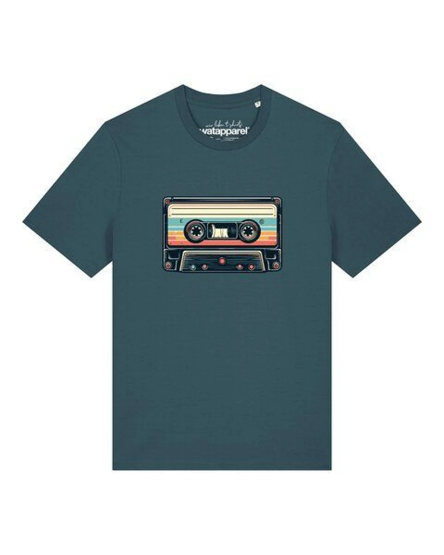 watapparel T-Shirt Unisex Retro Kassette – Ansicht 2