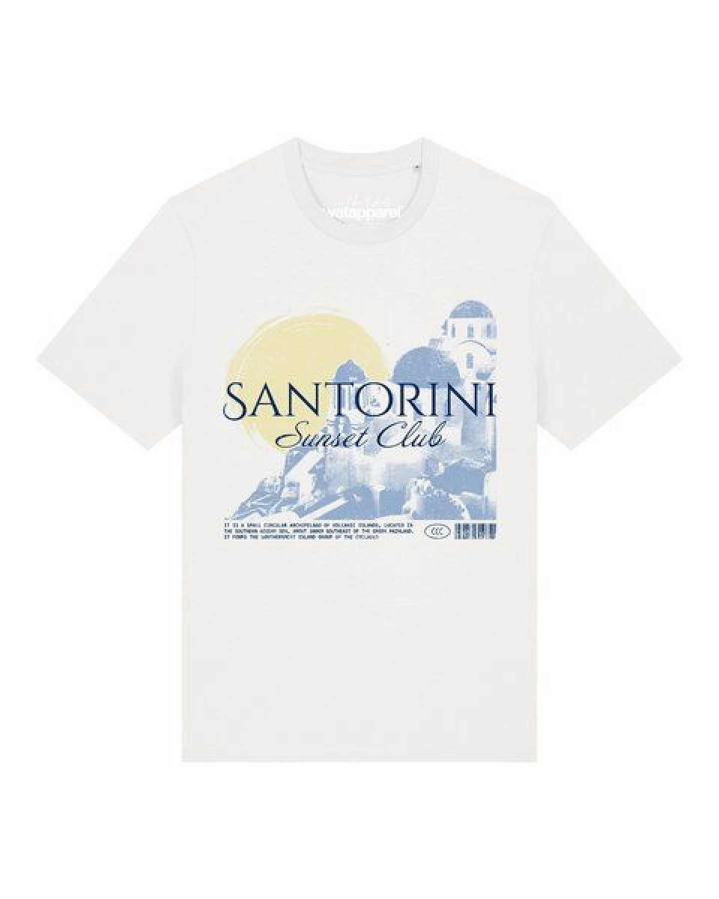 watapparel T-Shirt Unisex Santorini Sunset Club – Ansicht 2