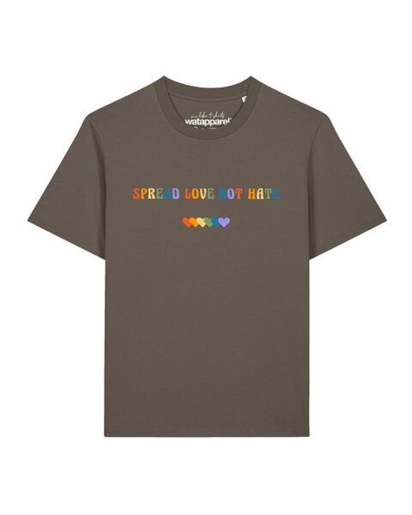watapparel T-Shirt Unisex Spread Love not Hate – Ansicht 2