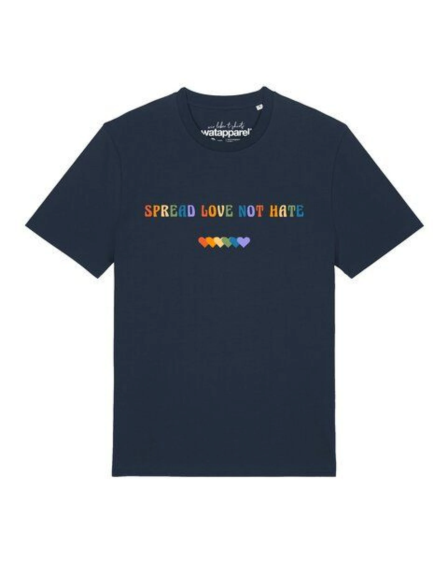 watapparel T-Shirt Unisex Spread Love not Hate – Ansicht 2
