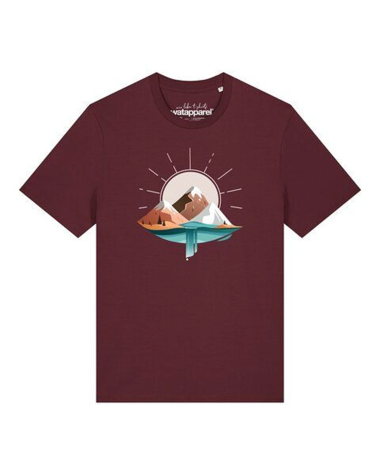 watapparel T-Shirt Unisex Sunrise & Lake – Ansicht 2