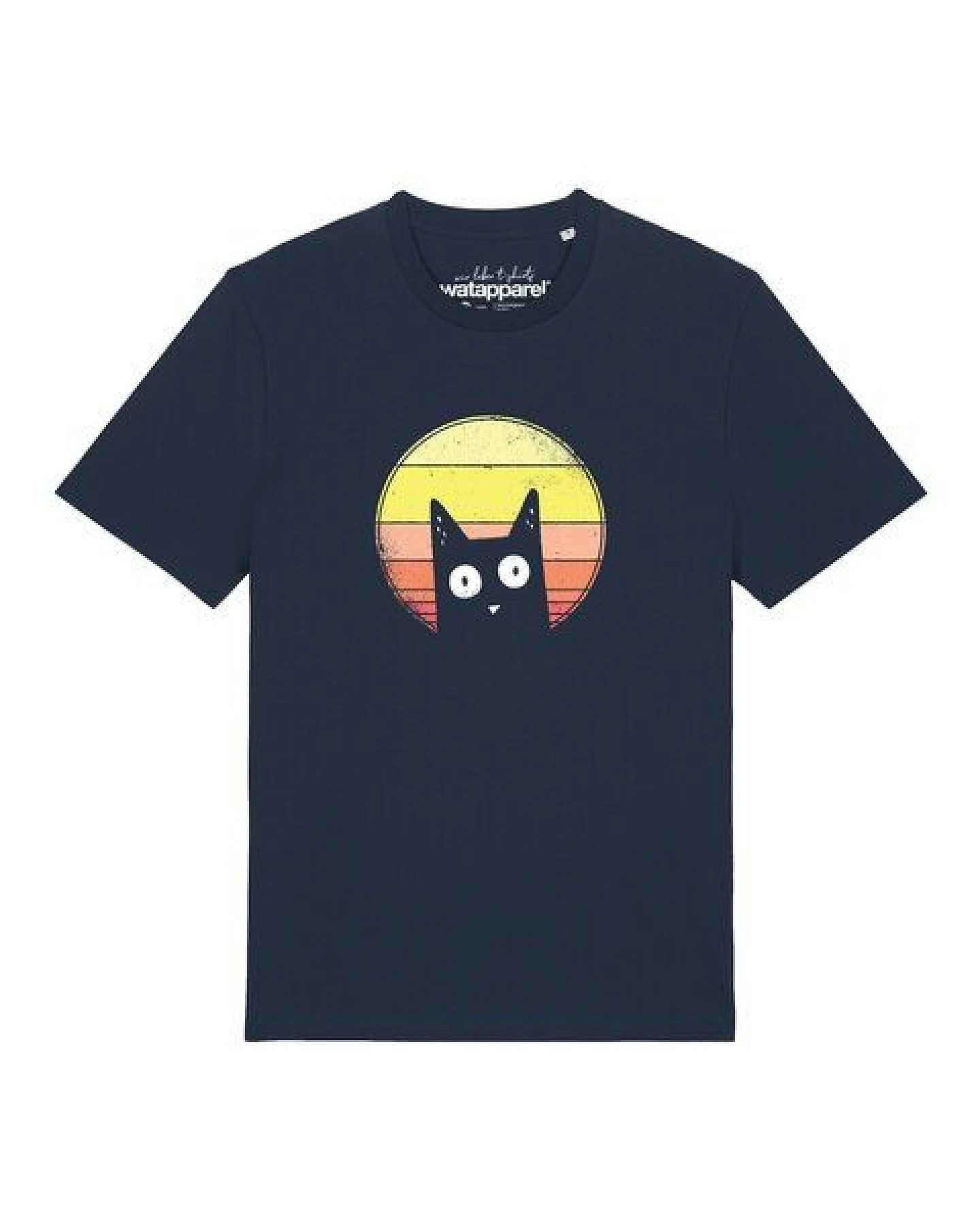 watapparel T-Shirt Unisex Sunset Cat – Ansicht 2