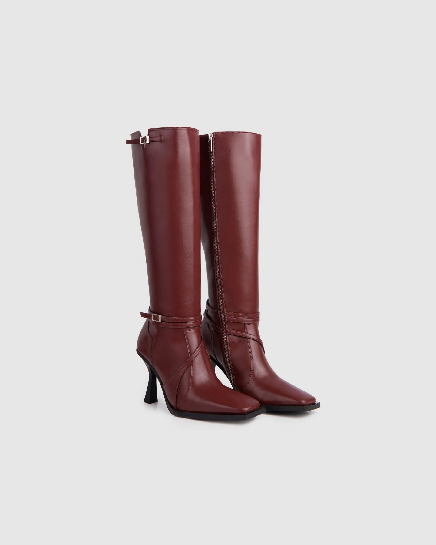 Prev Damen vegan Stiefel Alicia Burgundy – Ansicht 2