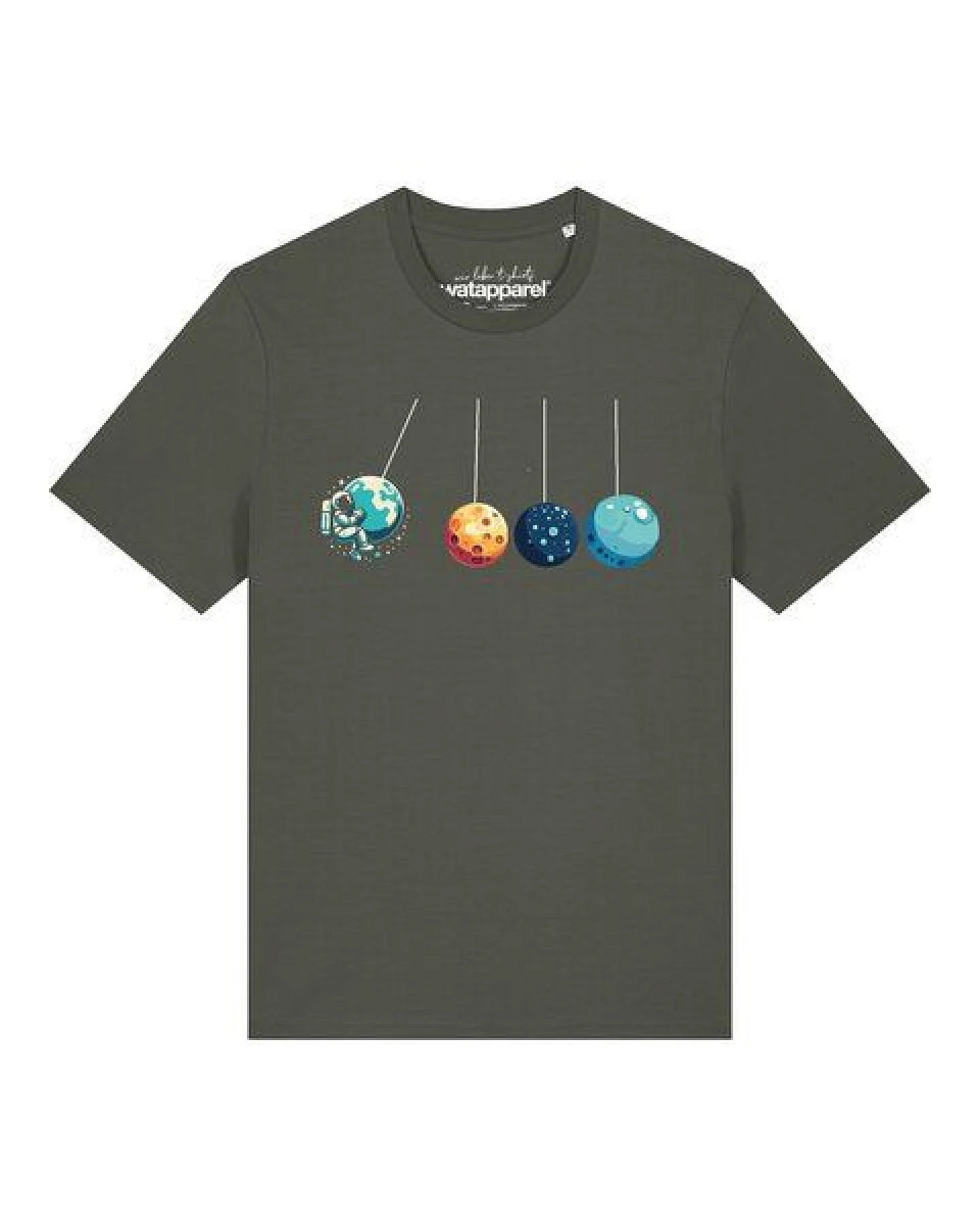 watapparel T-Shirt Unisex Weltraumforscher – Ansicht 2