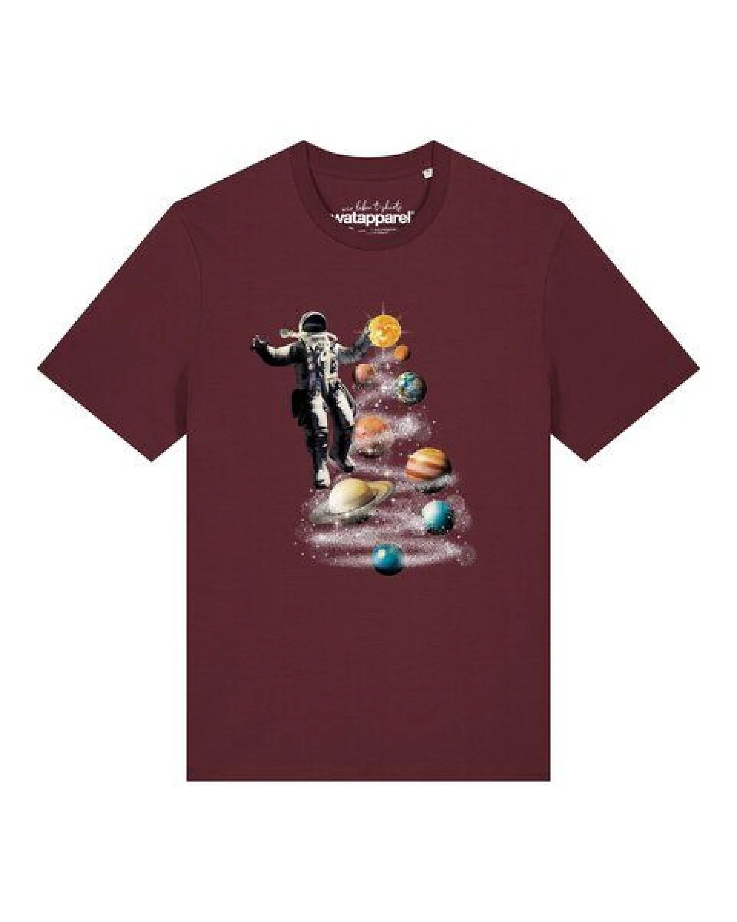 watapparel T-Shirt Unisex Weltraumreise – Ansicht 2