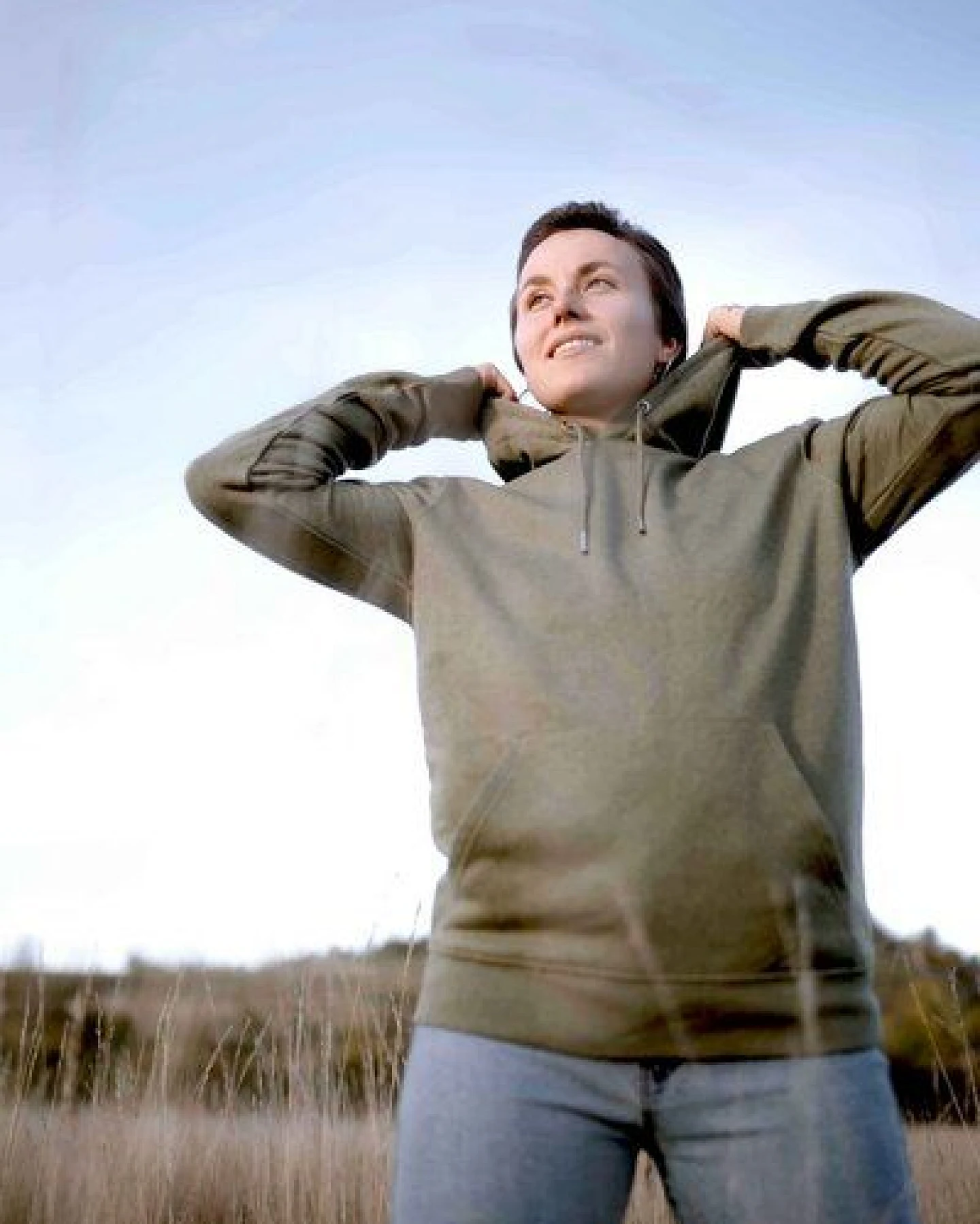 Kultgut Vegan Kapuzenpullover aus Biobaumwolle & Upcycling – Ansicht 4