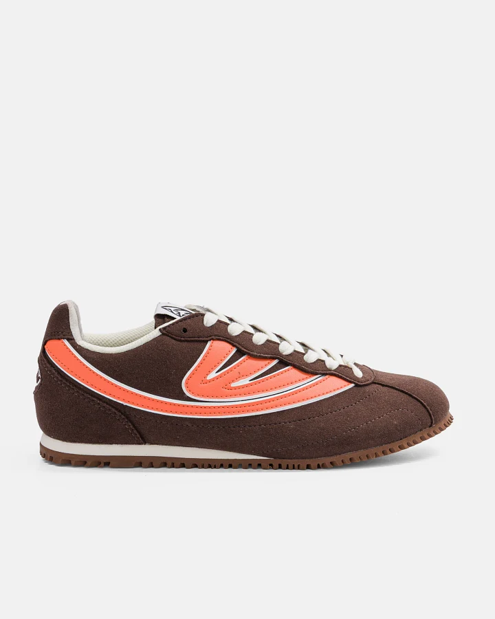 MoEa Herren vegan Sneakers Rise Braun/Orange Mais