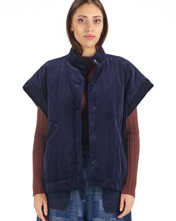 KOMODO Damen vegan Cordweste Daze Navy