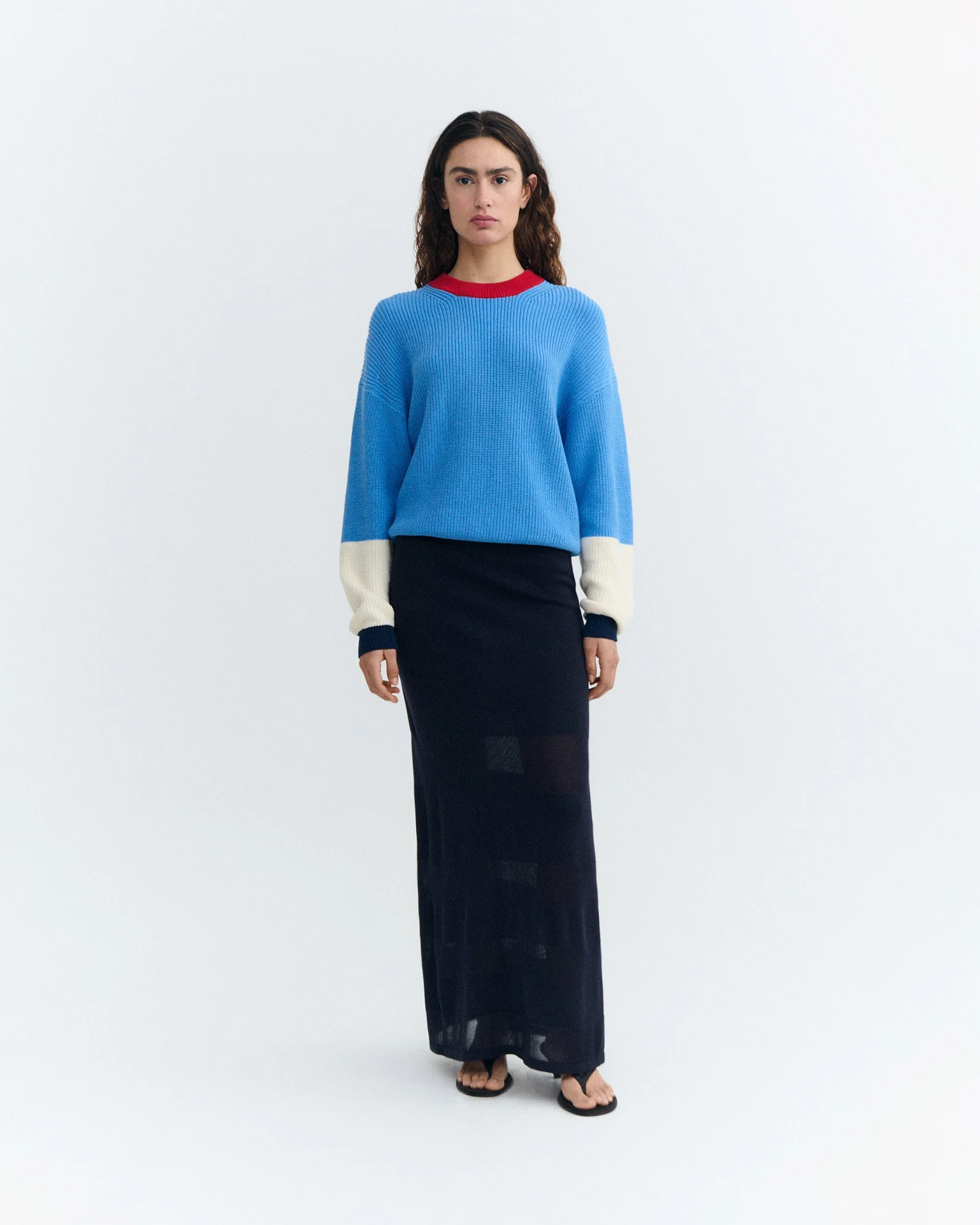 Thinking MU Damen vegan Pullover Carmen Blau – Ansicht 2