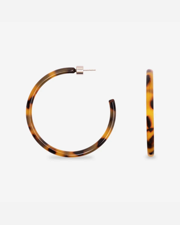 Ohrring Hoop Dark Cheetah