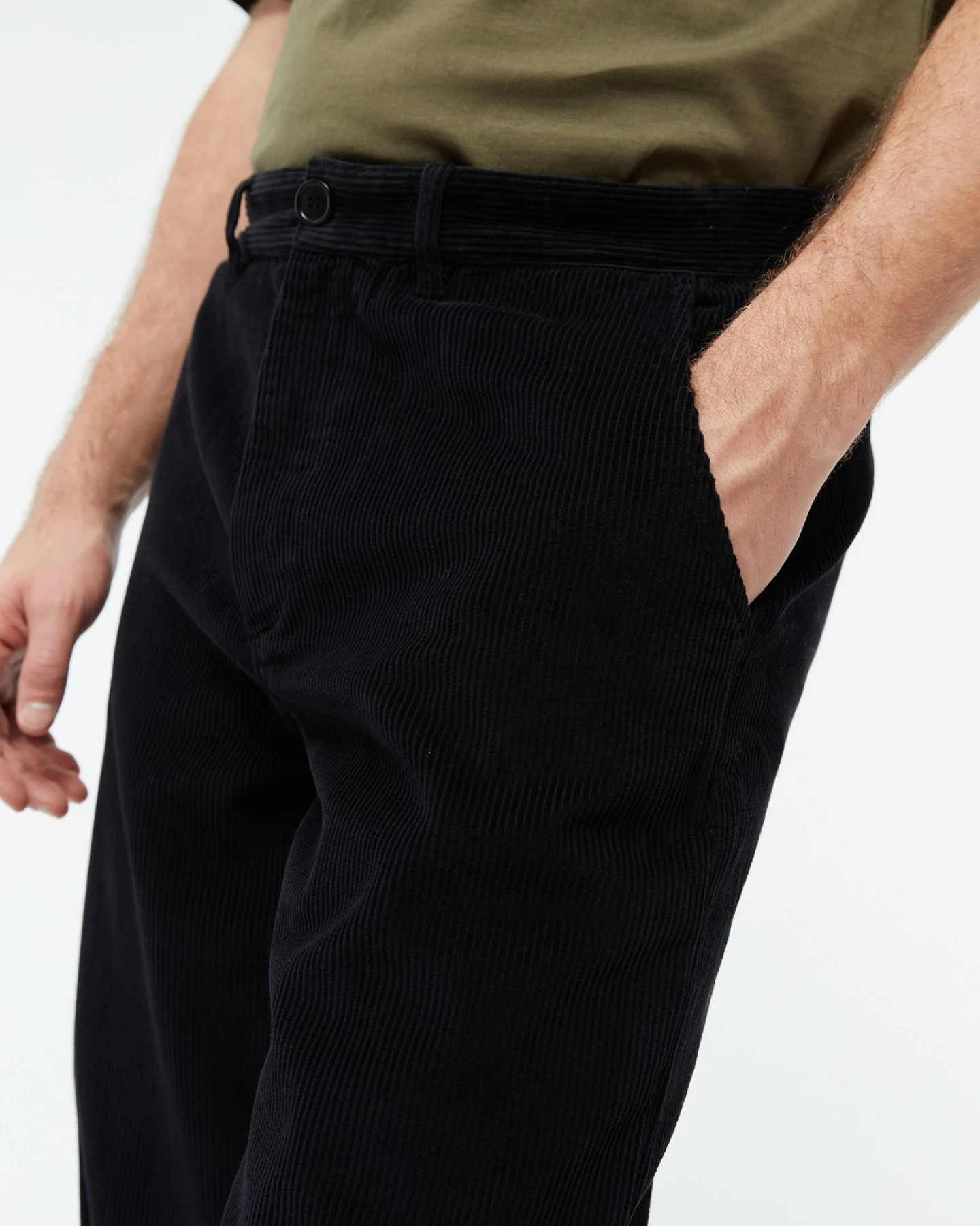 Hose GBKlaas Cord Schwarz – Ansicht 4