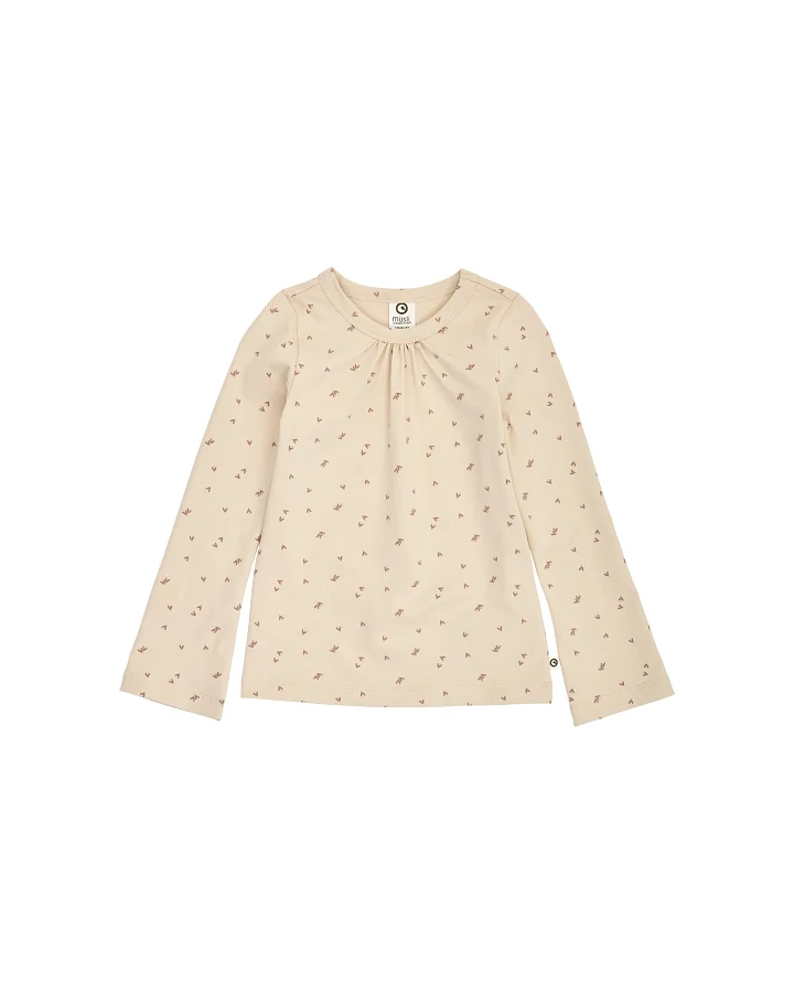 Langarmshirt geblümt Oak/Walnut/Blush 86