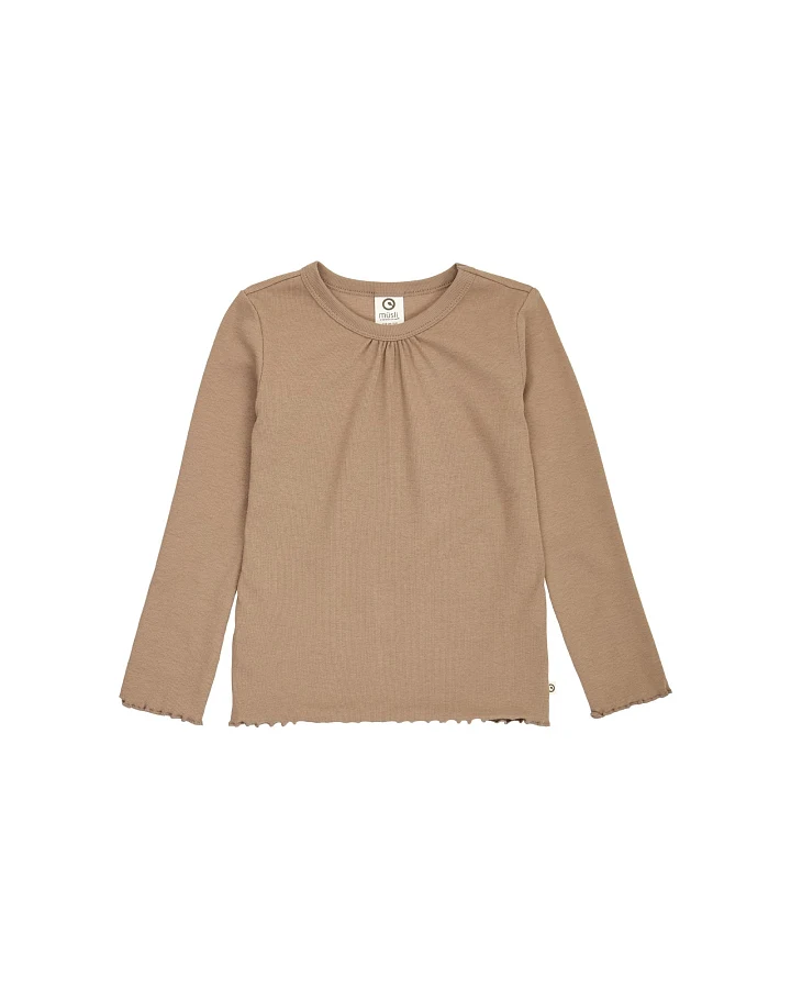 Langarmshirt Crazy me rip Walnut 86