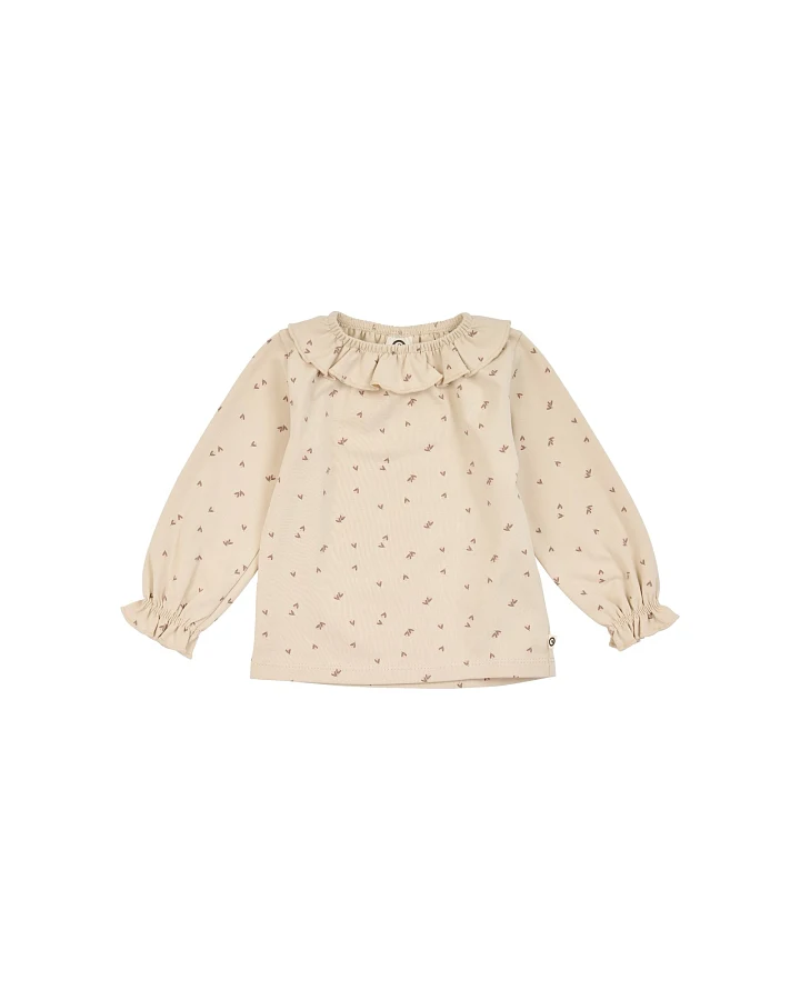 Baby Langarmshirt Oak/Walnut/Blush 62