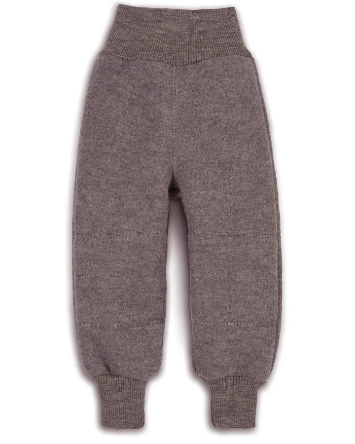 Halfen Strickerei - Walk-Hose mit Kniebesatz nuss