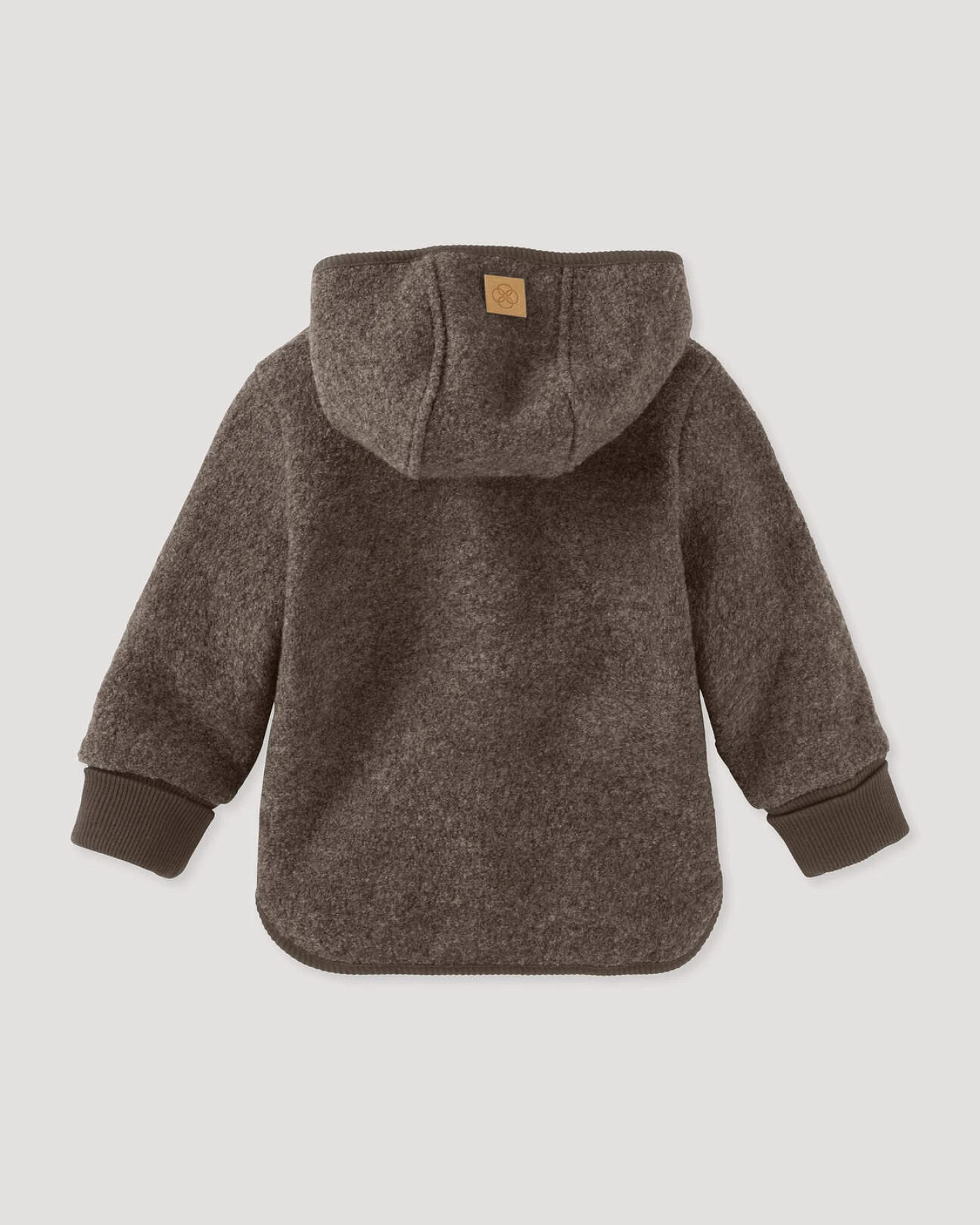hessnatur Baby Walkjacke aus Bio-Merinowolle - braun - Größe 62/68 – Ansicht 2