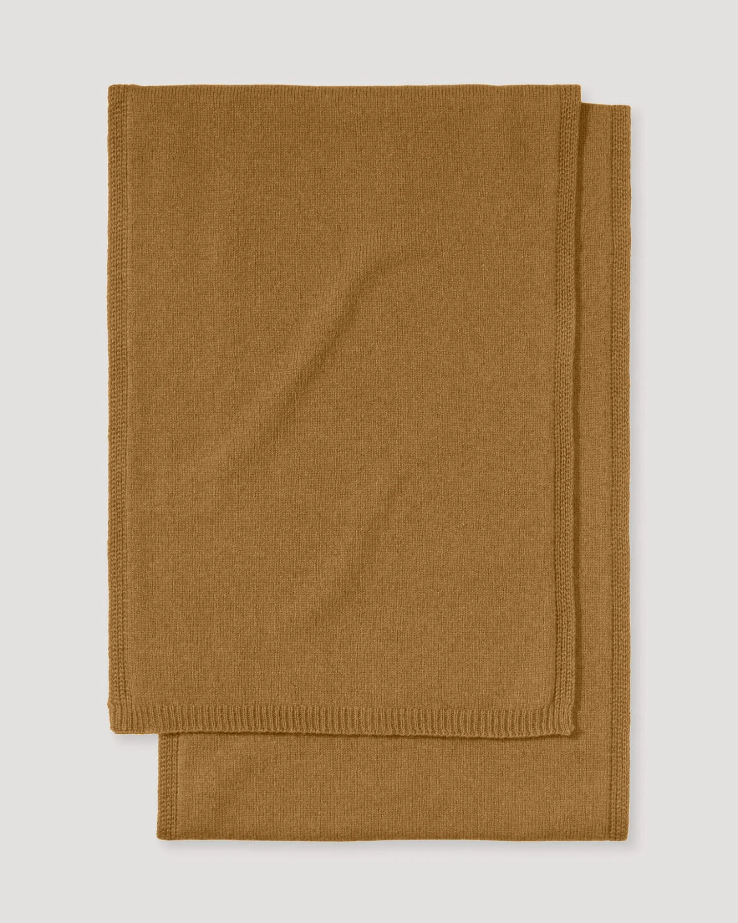 hessnatur Damen Strick Schal aus Bio-Merinowolle mit Bio-Baumwolle - orange - Größe 35x210 cm – Ansicht 2