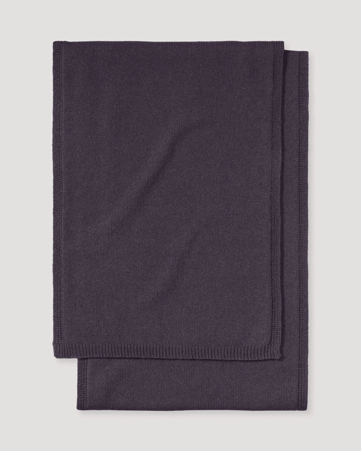 hessnatur Damen Strick Schal aus Bio-Merinowolle mit Bio-Baumwolle - lila - Größe 35x210 cm – Ansicht 3