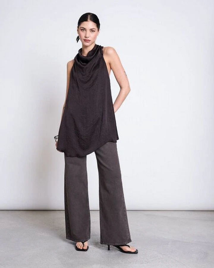 JAN 'N JUNE Neckholder-Top WISP aus Satin