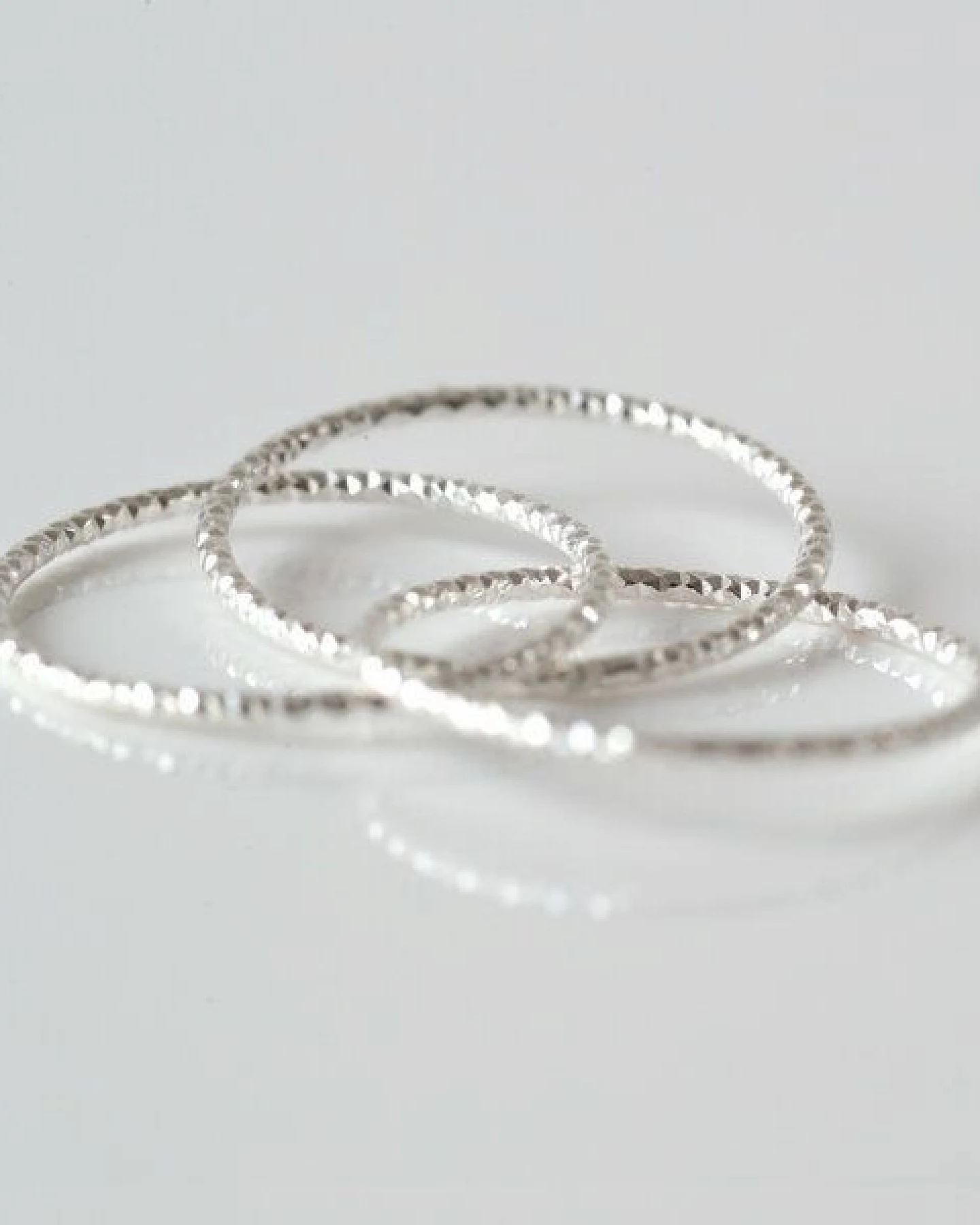 BELLYBIRD Jewellery Ring - TRIO, zarter Ring aus 3 einzelnen Ringen, Silber 925, vergoldet – Ansicht 4