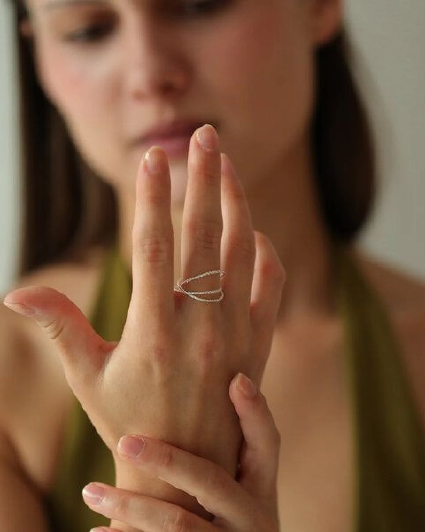 BELLYBIRD Jewellery Ring - TRIO, zarter Ring aus 3 einzelnen Ringen, Silber 925, vergoldet – Ansicht 3