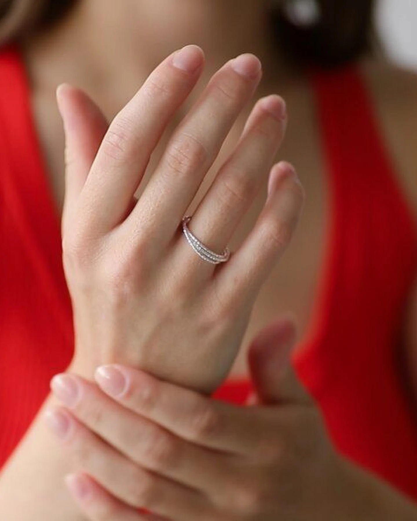 BELLYBIRD Jewellery Ring - TRIO, zarter Ring aus 3 einzelnen Ringen, Silber 925, vergoldet – Ansicht 3