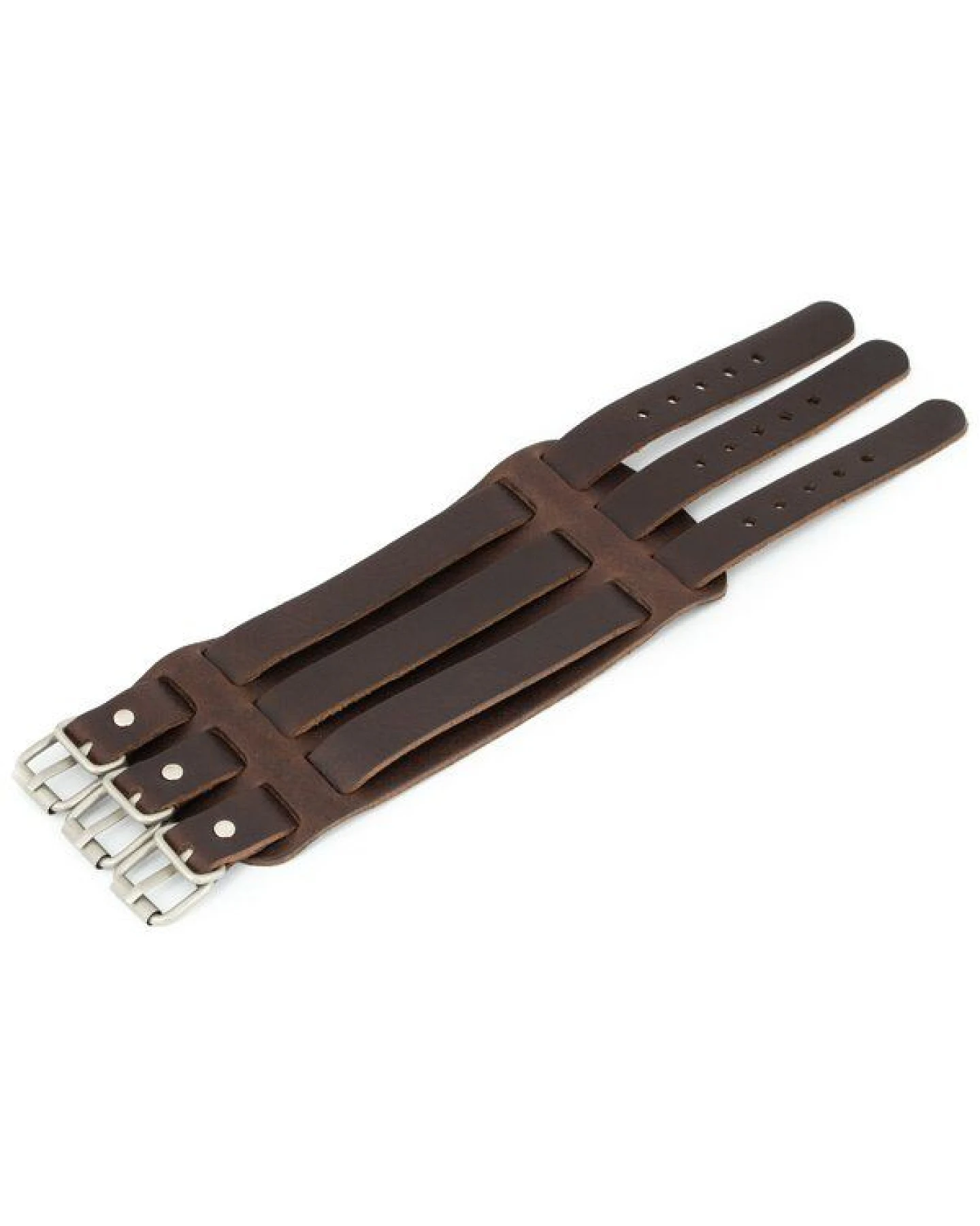 Simaru Breites Schnallenarmband aus Echtleder – Ansicht 4