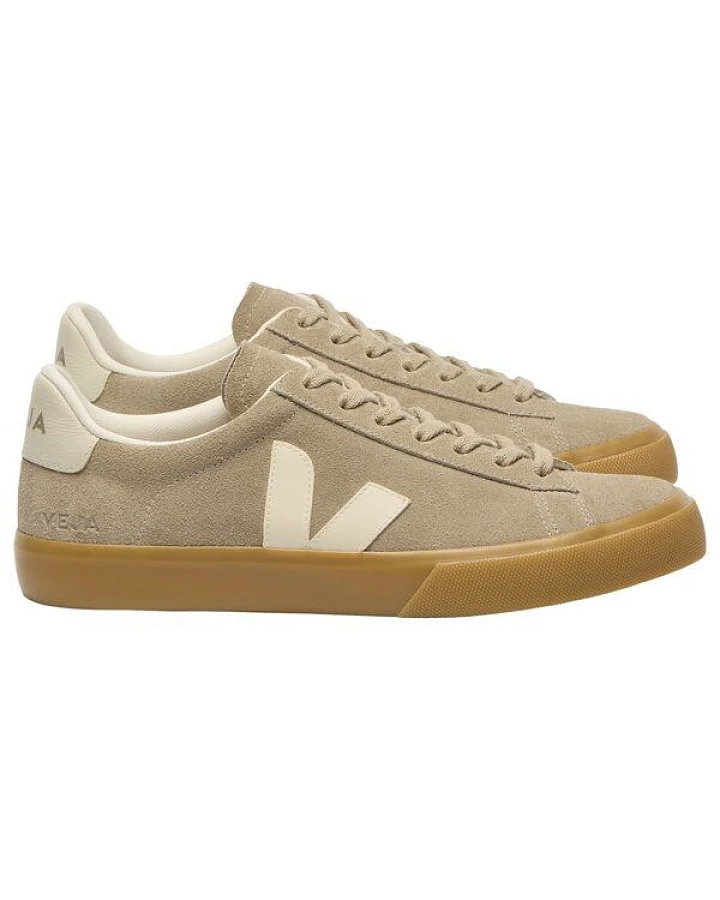 Veja Damen-Sneaker Campo Suede Taupe Pierre Natural