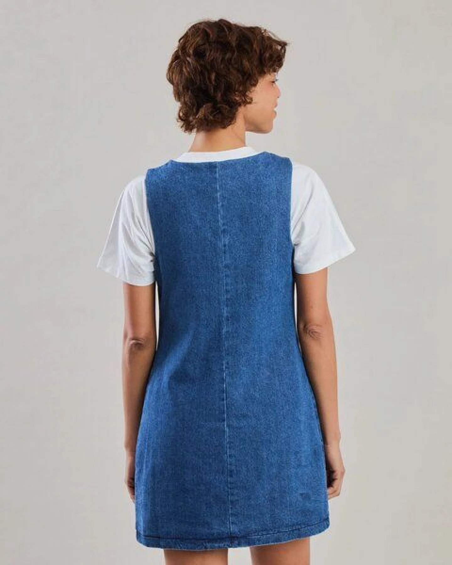 Brava Fabrics Washed Denim Short Dress – Ansicht 2
